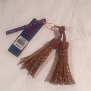 Violet Ray Fringe key chain